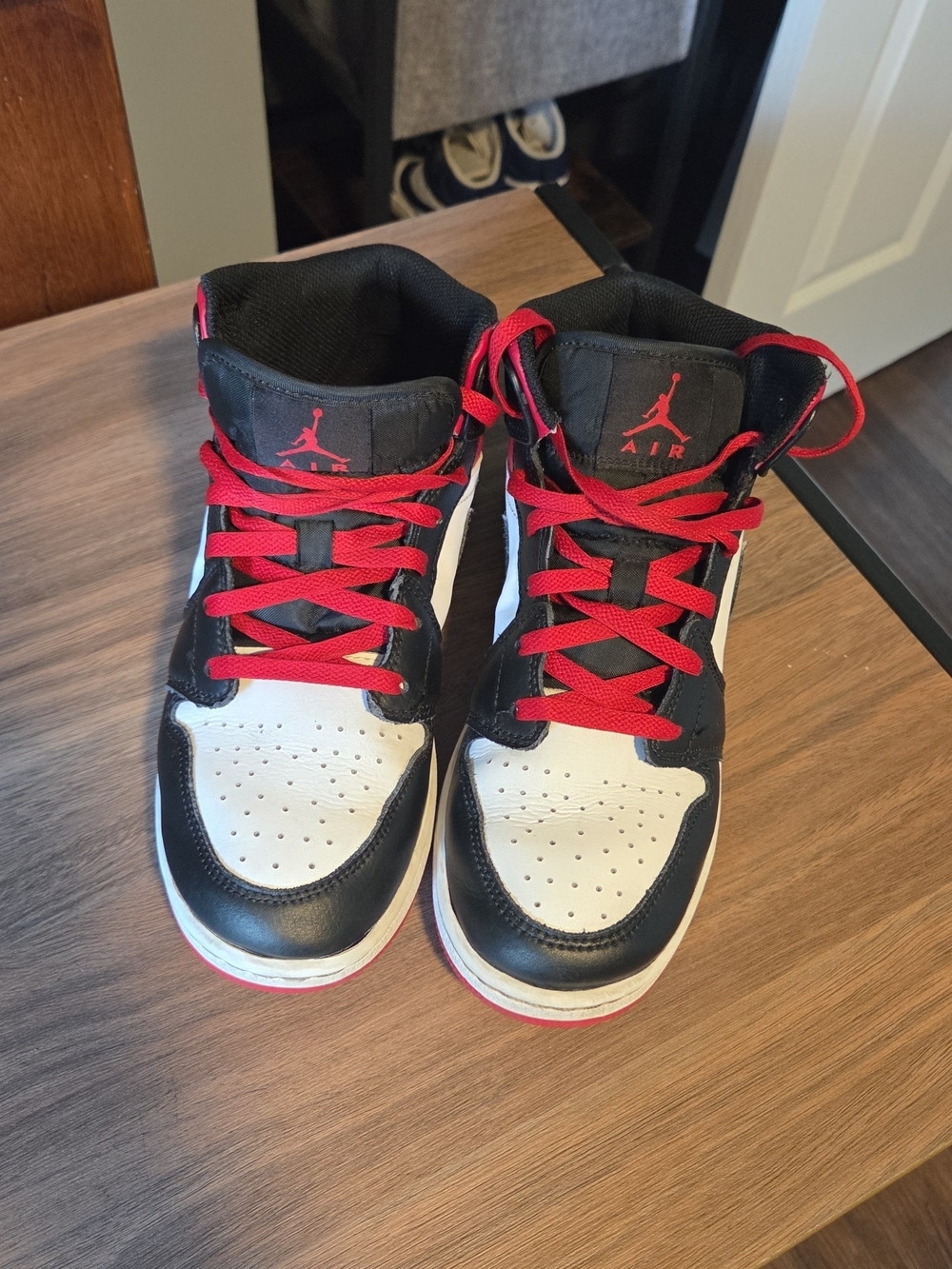 Nike Air Jordan 1 Mid (6Y) (Red)